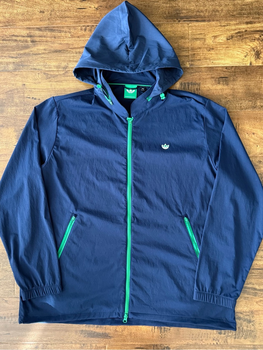 Mens Adidas Originals Packaway Full Zip Convertible Hooded Jacket Size Medium